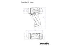 Metabo set PowerMaxx BS Basic akumulatorski vijačnik-vrtalnik + set pribora (600080880)