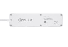 Tellur Wi-Fi pametna razdelilna letev, 3x 220, 4x USB, 2200 W, 10 A - odprta embalaža
