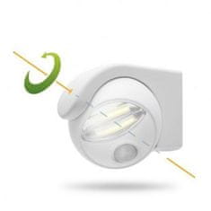 Emos COB LED baterijska svetilka s senzorjem gibanja bela