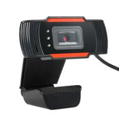 megamiska Spletna kamera z mikrofonom črno-oranžna
