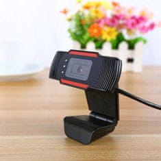 megamiska Spletna kamera z mikrofonom črno-oranžna
