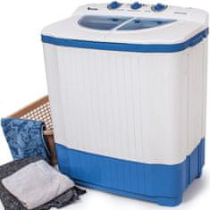 tectake Prenosni pralni stroj 4,5 kg, centrifuga 3,5 kg