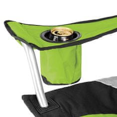 tectake 4 stoli za taborjenje – oblazinjeni Zelena