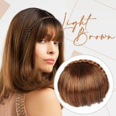 LocoShark Umetni lasje - frufru obroč - Svetlo rjava
