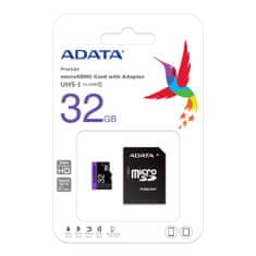A-Data Premier microSDHC spominska kartica, 32 GB + SD adapter