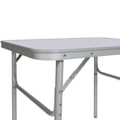 tectake Aluminijasta miza za taborjenje 75 × 55 × 68 cm, sklopna