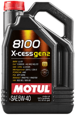 Motul 8100 X-Cess Gen2 motorno olje, 5W40, 5 l