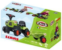 Falk poganjalec traktor Claas z volanom in prikolico