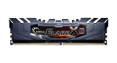 G.Skill Flare X pomnilnik, 16 GB Kit (2x 8 GB), DDR4, 3200 MHz, CL16, 1,35V, XMP 2.0 (F4-3200C16D-16GFX)
