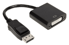 Cabletech Adapter Displayport M. - DVI Ž 24-5, črni