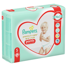 Pampers hlačne plenice Premium Care Pants 5 (12-17 kg) Junior 34 kos