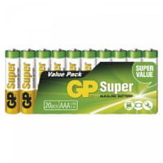 GP Super LR03 baterije, AAA, 20 kosov
