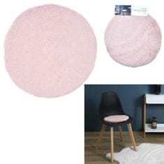 Fernity Komplet 6 krznenih blazin za stole roza barve