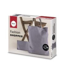 Rayher.	 Nakupovalna vrečka Fashion Shopper,siva, 46x46cm, 330g/m2