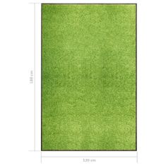 shumee Pralni predpražnik zelen 120x180 cm
