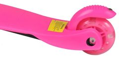 Trikolesni skiro MINI SCOOTER s svetlečimi kolesi, roza H-026-RU
