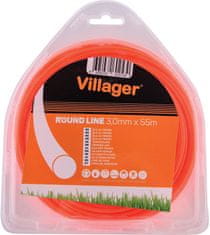 Villager Orange line najlonska nitka za koso, okrogla, 2.7 mm x 68 m (1 LB)
