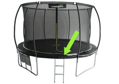 shumee Prevleka za vzmet za trampolin Sport Max 10ft črno-zelena