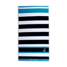 Svilanit  Blue Nautica plažna brisača, 80x180 cm, modra/bela