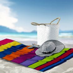 Svilanit Colored Lines plažna brisača, 80x160 cm