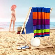 Svilanit Colored Lines plažna brisača, 80x160 cm
