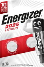 Energizer Lithium baterija CR2025, 2 kosa