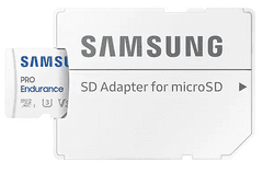 Samsung PRO Endurance micro SDXC spominska kartica, 128 GB + SD adapter