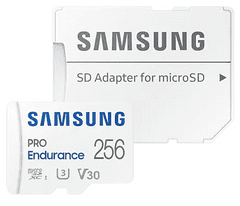 Samsung PRO Endurance micro SDXC spominska kartica, 256 GB + SD adapter