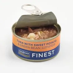 Fish4Dogs Konzerva za pse Finest s tunino, sladkim krompirjem in stročjim fižolom 85 g