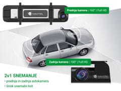 MR450 GPS pametno avto ogledalo, dve kameri, FHD, 14cm zaslon, nočni vid