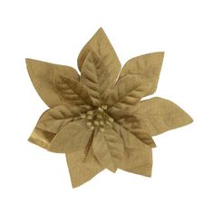 Rayher.	 Žametni cvet božične zvezde, 16cm, zlat