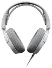 SteelSeries Arctis Nova 1 slušalke, žične, bele (61607)