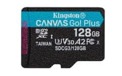 Kingston 128 GB microSDHC Canvas Go! PLus 170R/100W U3 UHS-I V30 kartica brez adapterja