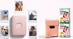 FujiFilm Instax Mini Link 2 nežno roza + ohišje Link Pink komplet