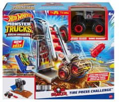 Hot Wheels Monster Trucks Arena: Igralni komplet za dirkalni izziv - pnevmatike HNB87