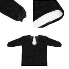 TIMMLUX Odeja pulover z rokavi za odrasle ena velikost črn