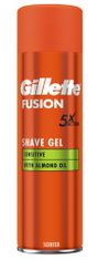 Gillette Fusion Sensitive gel za britje, 200 ml