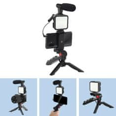 Mormark Set za snemanje z LED lučjo + Mikrofon + Daljinski upravljalec - STUDISTAND