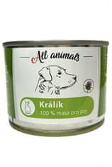 All Animals Vse živali DOG kunčje meso mleto 200g