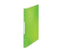 Leitz Katalog knjiga WOW, PP, 20 žepov, zelena