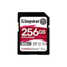Kingston Canvas React Plus/SDHC/256GB/300MBps/UHS-II U3/razred 10
