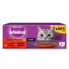 Whiskas vrečke, Classic Selection v soku, 48 x 85 g