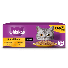 vrečke, perutninski izbor v soku, 48 x 85 g