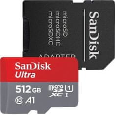 SanDisk Ultra/micro SDXC/512GB/150MBps/UHS-I U1/Class 10/+ Adapter