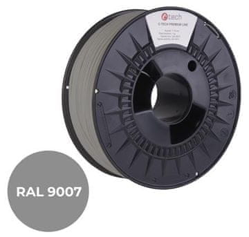 C-Tech tiskalna struna PREMIUM LINE ( filament ), PLA, siv aluminij, RAL9007, 1,75mm, 1kg