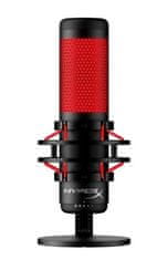 HyperX Quadcast, igralni mikrofon, črna/rdeča