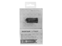 Avacom CarMAX avtomobilski polnilnik s Qualcomm Quick Charge 3.0, črn