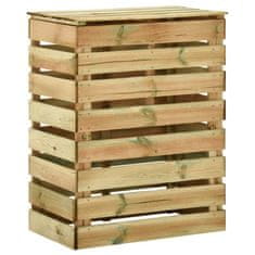 Vidaxl Vrtni kompostnik iz letvic 80x50x100 cm impregnirana borovina