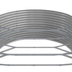 Vidaxl Visoka greda iz prašno premazanega jekla 510x140x68 cm srebrna