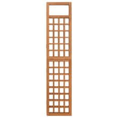 Vidaxl 3-delni paravan/mreža iz lesa jelke 121x180,5 cm